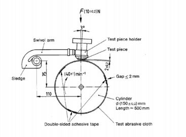 Rubber Testing Equipment Rotary Drum DIN Abrasive Tester ,  Abrasion Resistance Tester